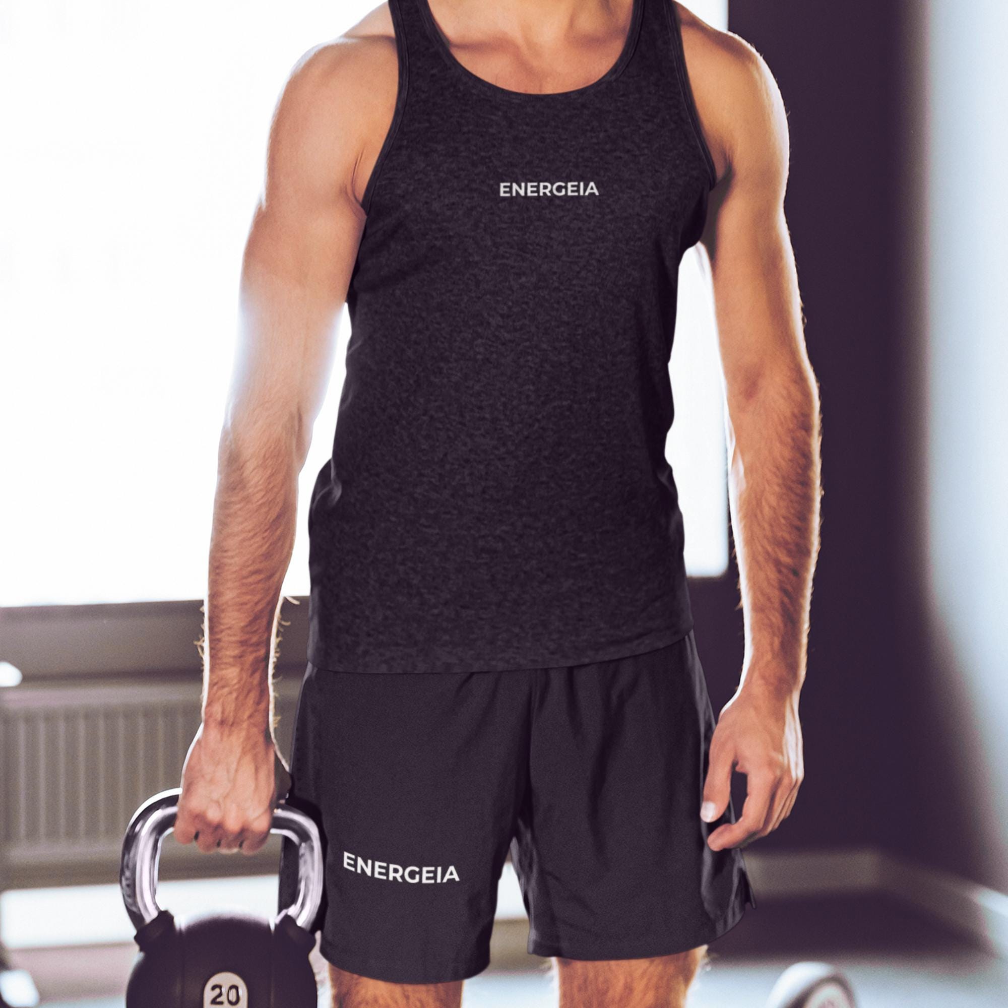 Gym Shorts | Ringspun Cotton Training Wear | Unisex Workout Activewear | Energeia