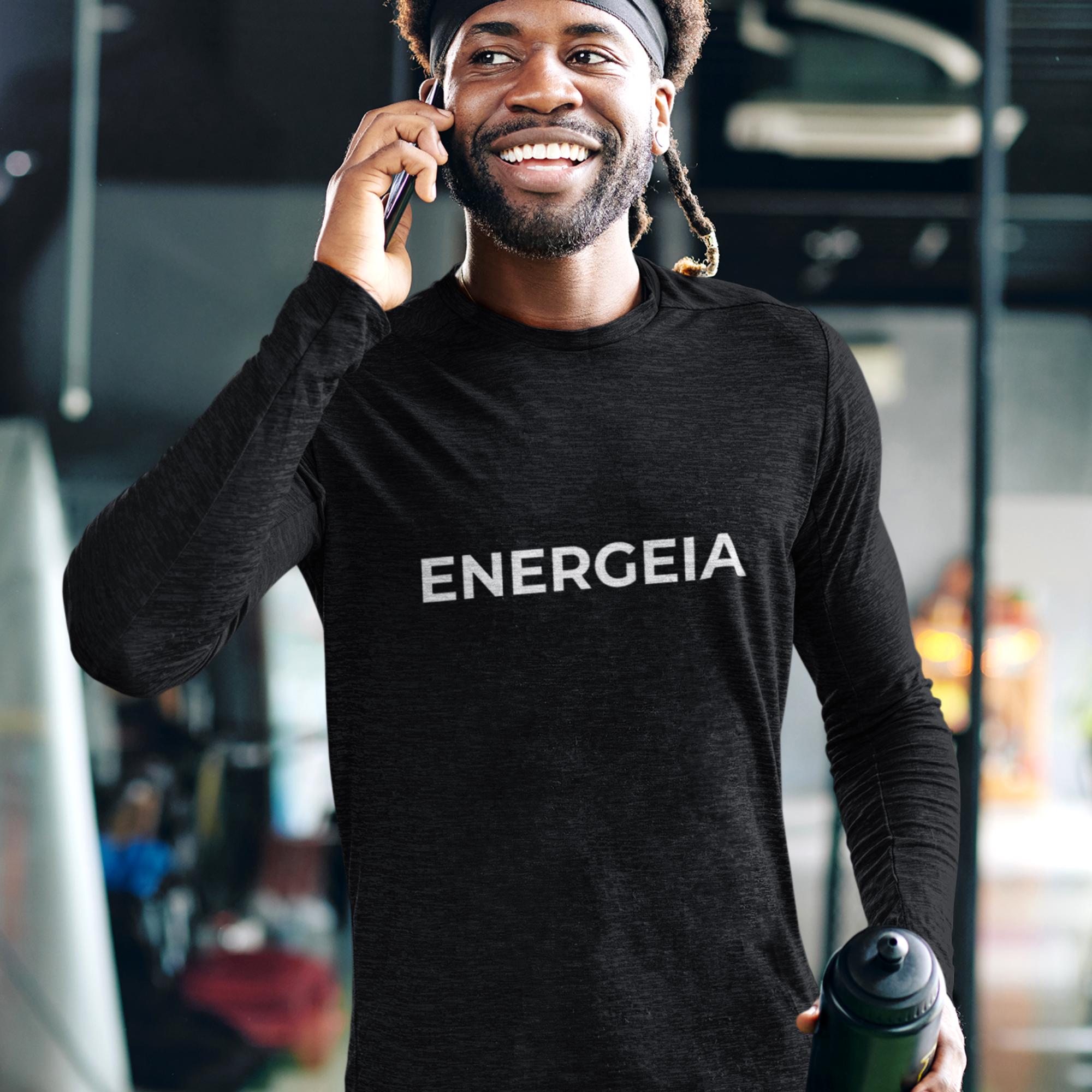 Mens Performance Baselayer Top | Lightweight Workout Training Shirt | Gym Activewear | Energeia