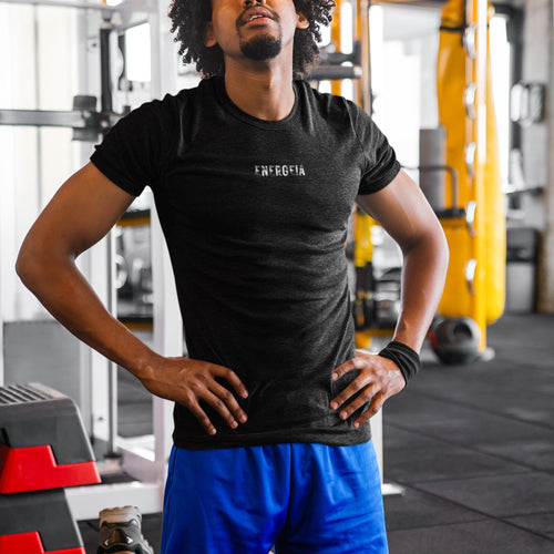 Energeia Gym T-Shirt | Workout Fitness Shirt | Activewear for Men | Gildan SoftStyle Ringspun Tee