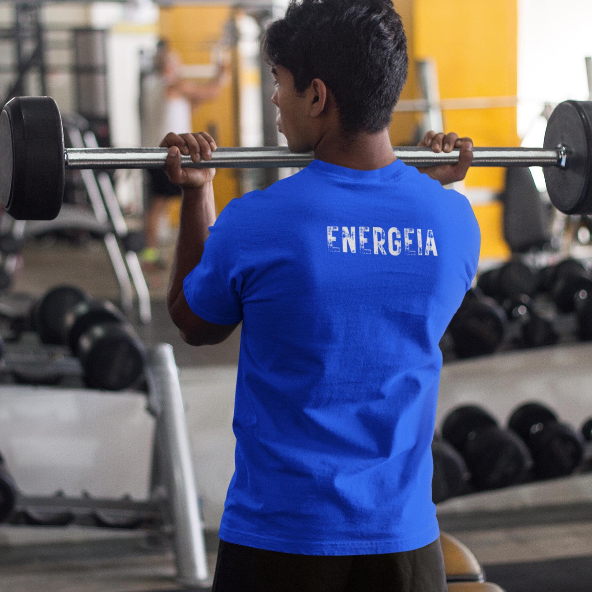 Energeia Gym T-Shirt | Workout Fitness Shirt | Activewear for Men | Gildan SoftStyle Ringspun Tee