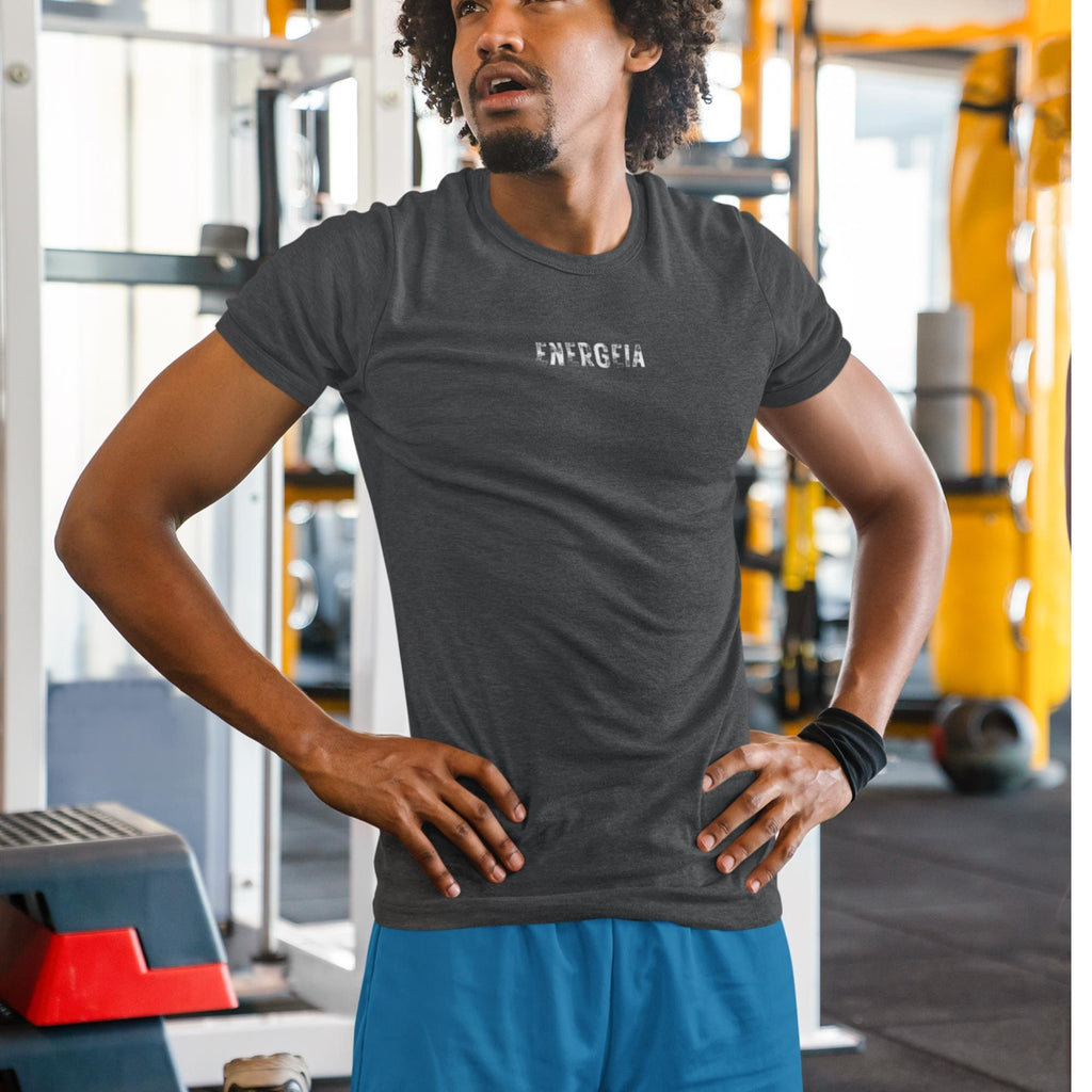 Energeia Gym T-Shirt | Workout Fitness Shirt | Activewear for Men | Gildan SoftStyle Ringspun Tee