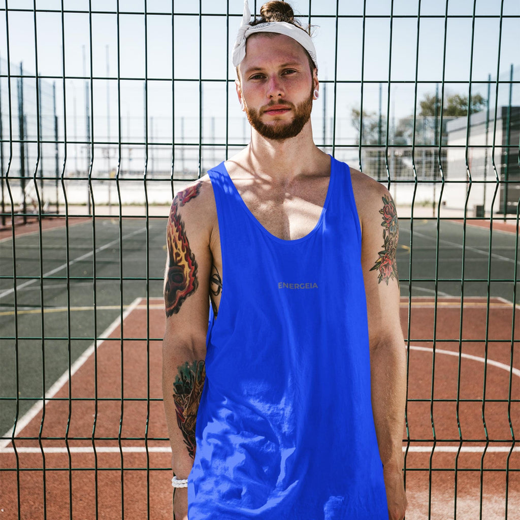 Energeia Mens Muscle Vest SF236 Bodybuilding Gym Workout Top