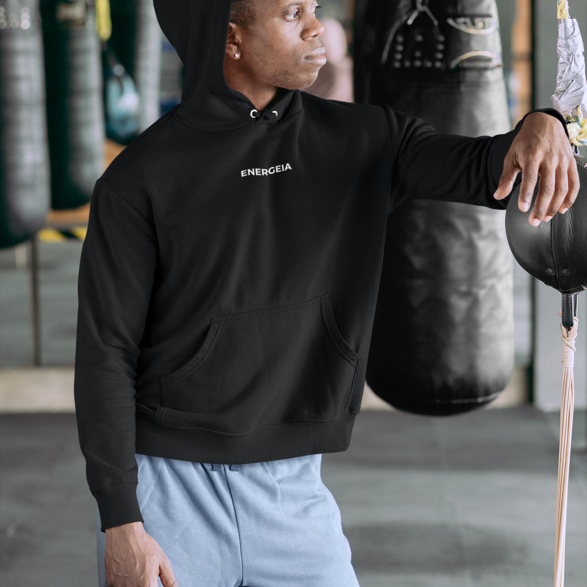 Energeia Unisex Gym Hoodie | Training Pullover Hoodie Activewear