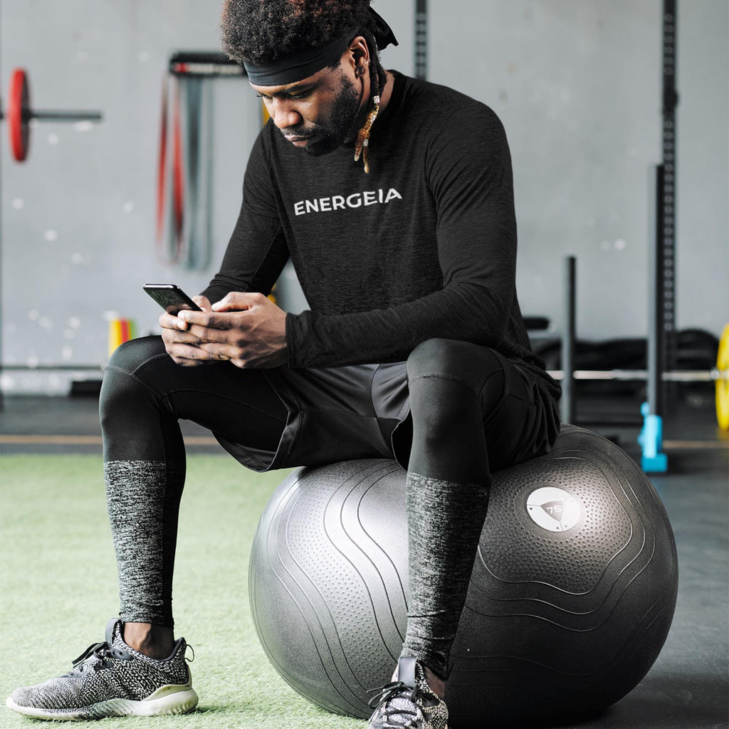 Mens Performance Baselayer Top | Lightweight Workout Training Shirt | Gym Activewear | Energeia