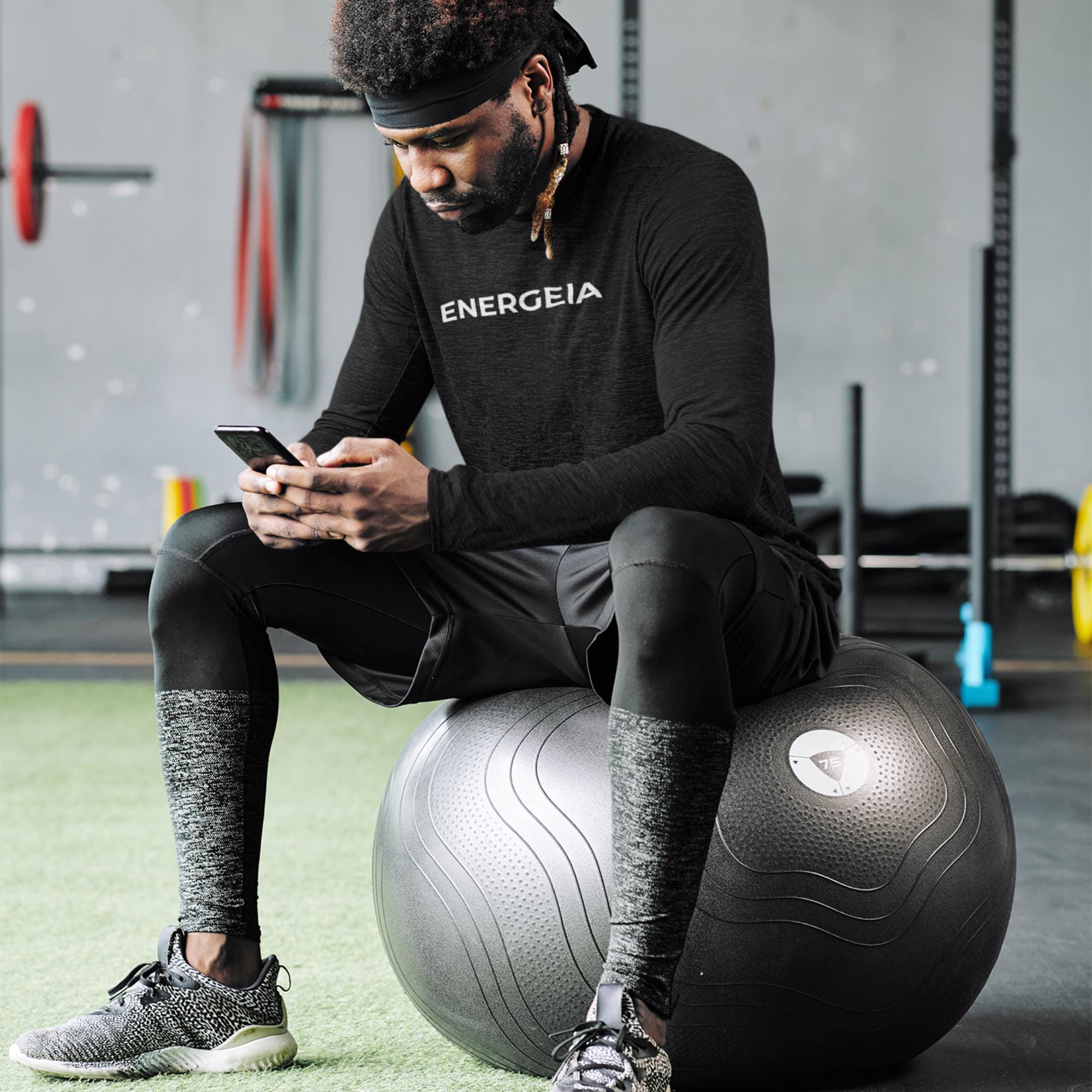 Mens Performance Baselayer Top | Lightweight Workout Training Shirt | Gym Activewear | Energeia