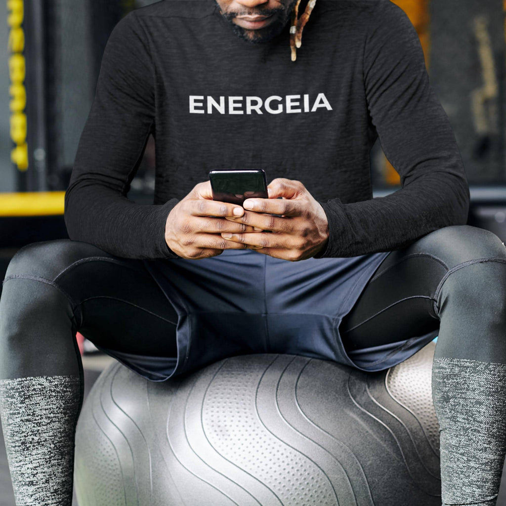 Mens Performance Baselayer Top | Lightweight Workout Training Shirt | Gym Activewear | Energeia