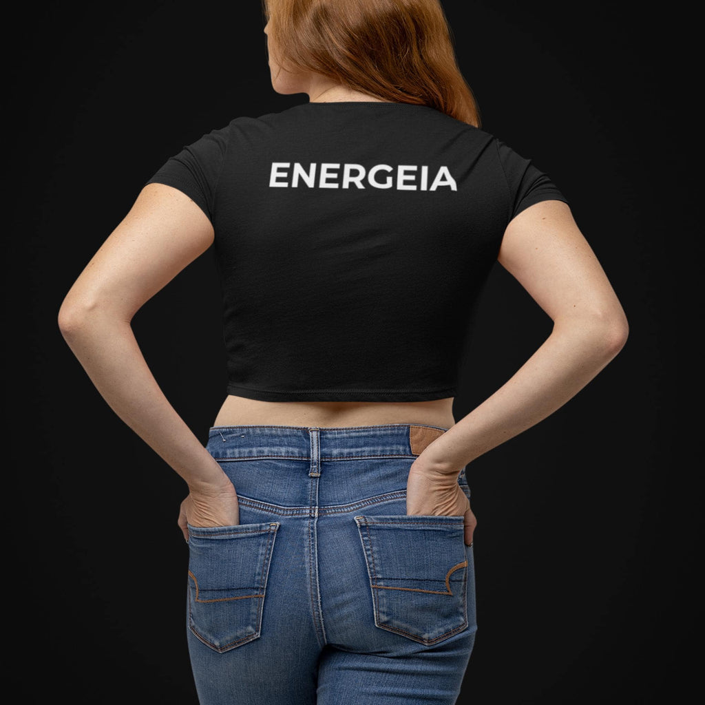Womens Cropped Gym Tee | Seamless Yoga Top | Workout Fitness Shirt