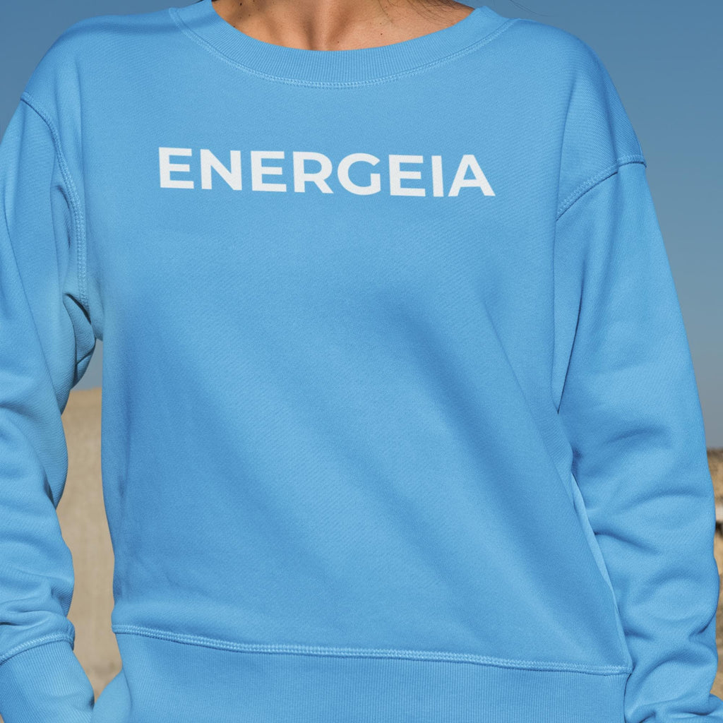 Unisex Gym Sweatshirt | Front Logo Design | Energeia Activewear | Athletic Jumper