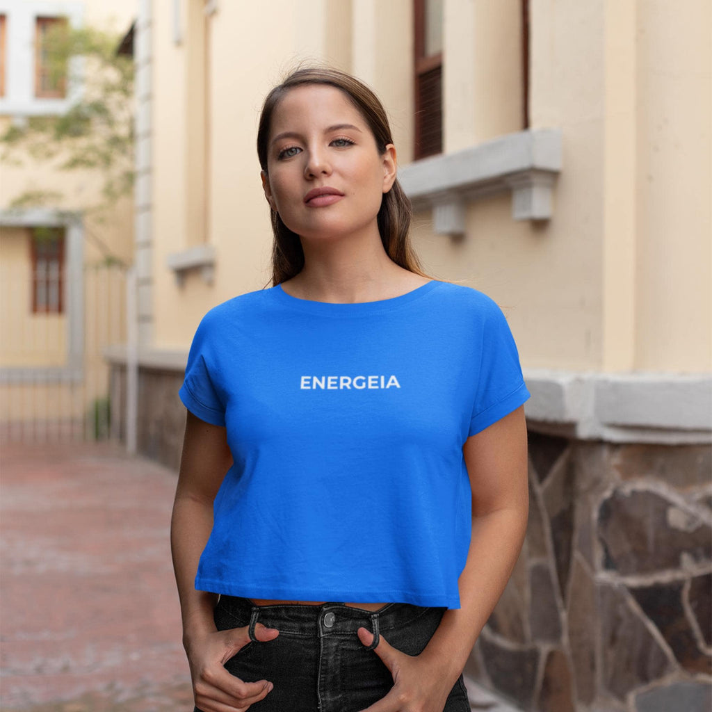 Energeia Women’s Boxy Gym T-Shirt | Sustainable Workout Tee | Stanley/Stella Stella Nova Crop Top