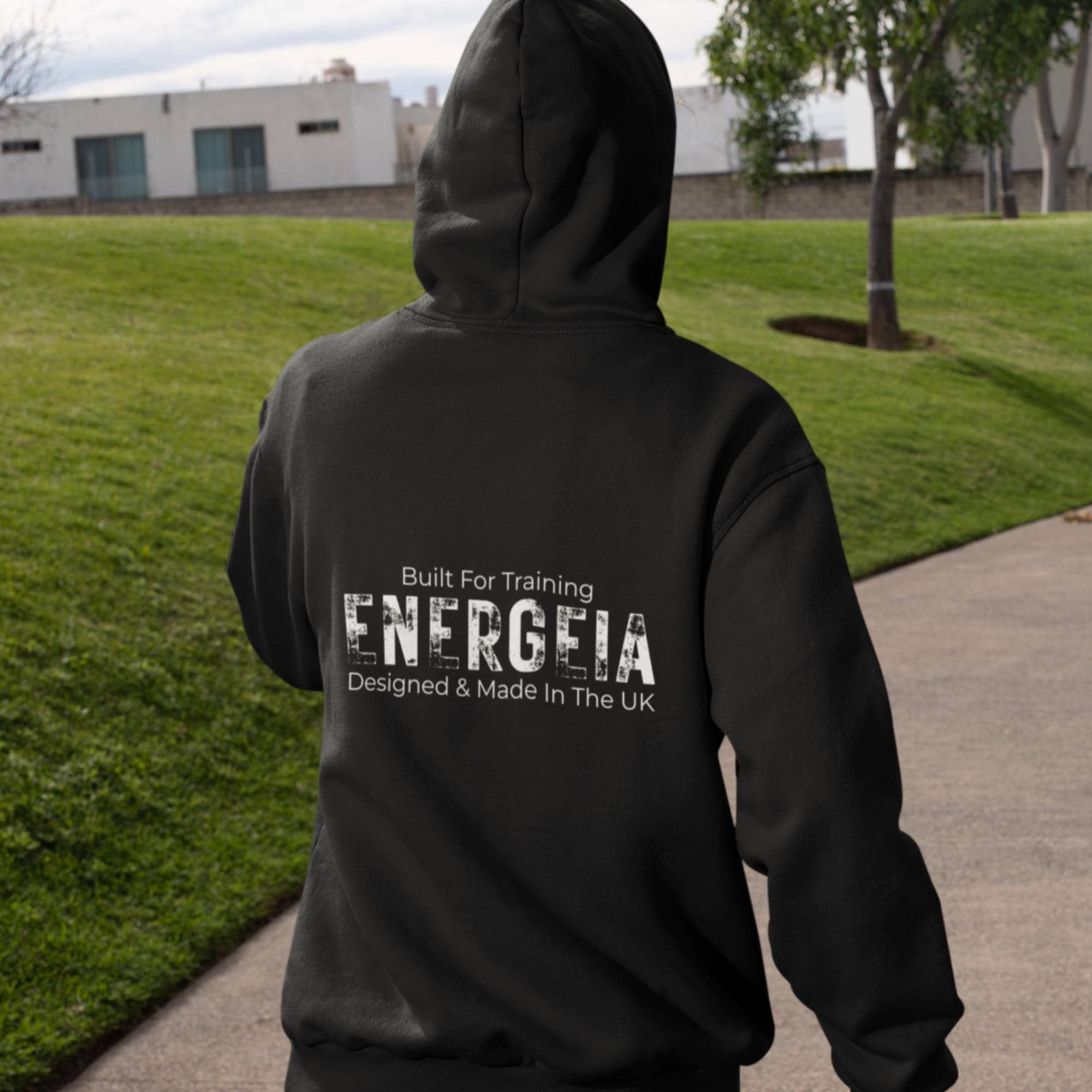 ENERGEIA Fitness Sweatshirt – Unisex Workout Pullover – Heavyweight Training Apparel – Minimalist Streetwear