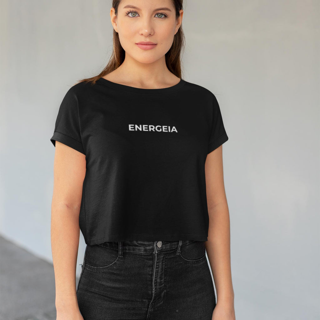 Energeia Women’s Boxy Gym T-Shirt | Sustainable Workout Tee | Stanley/Stella Stella Nova Crop Top
