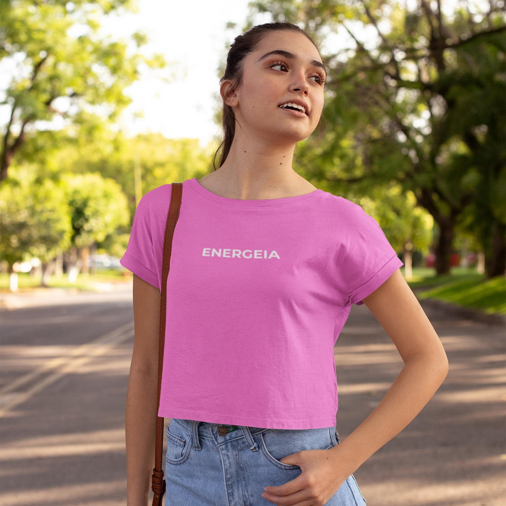 Energeia Women’s Boxy Gym T-Shirt | Sustainable Workout Tee | Stanley/Stella Stella Nova Crop Top