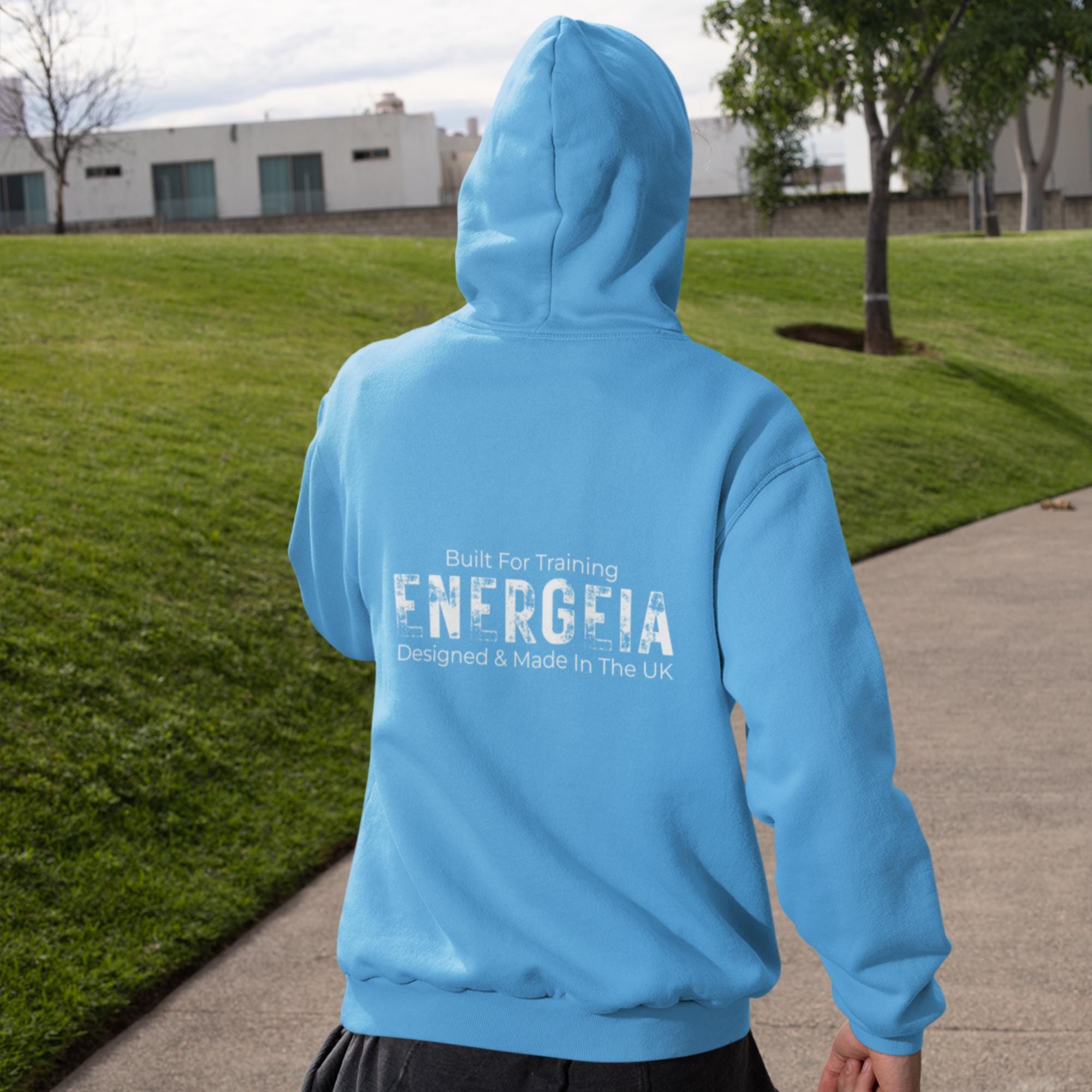 ENERGEIA Fitness Sweatshirt Unisex Workout Pullover a Heavyweight Training Apparel Minimalist Streetwear